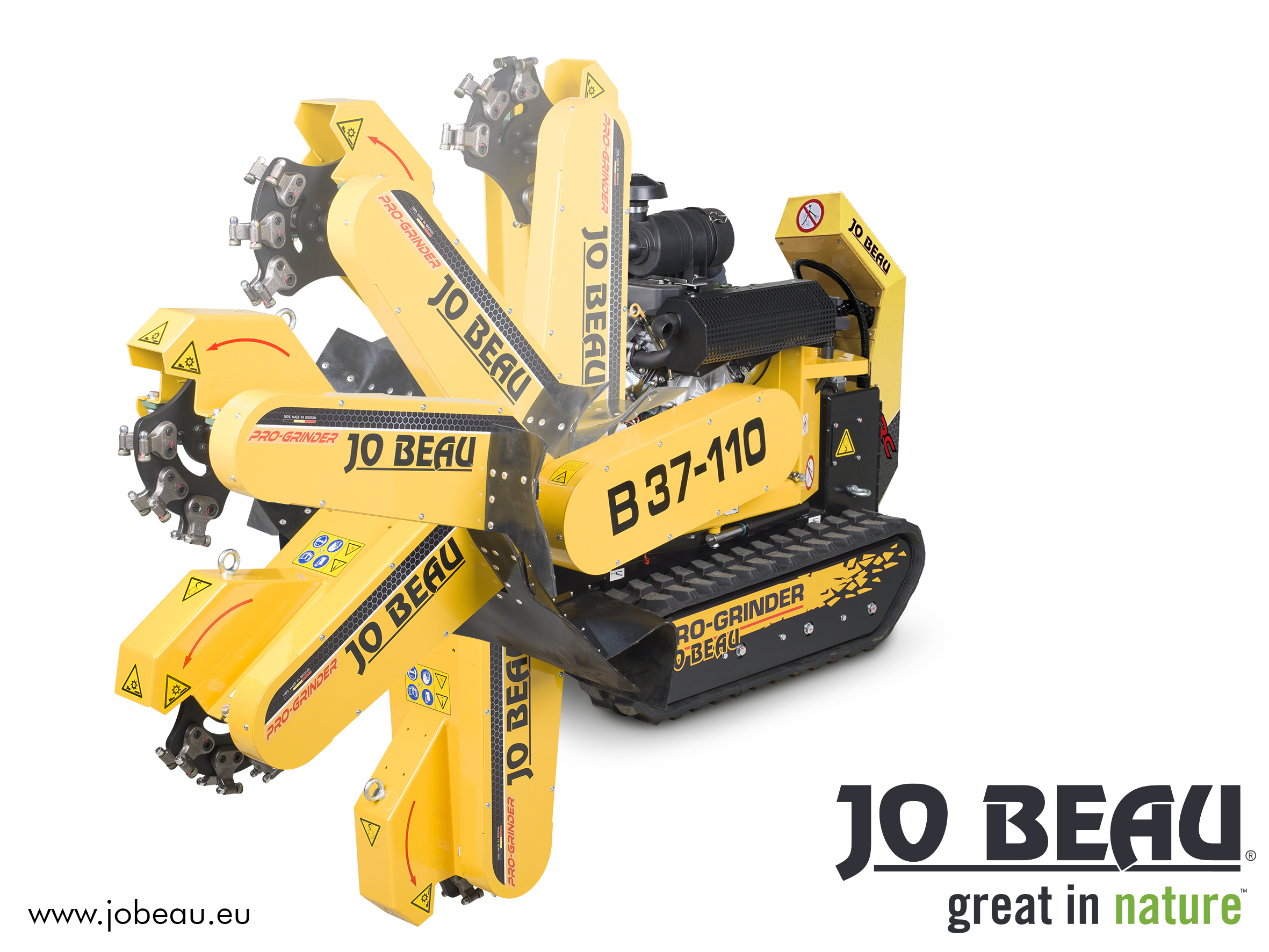 Jo Beau B37-110RC boomstronkfrees-stobbenfrees-rogneuse de souches-stumpgrinder-Stubbenfräze-2_up-down Jobeau B37 stump grinder